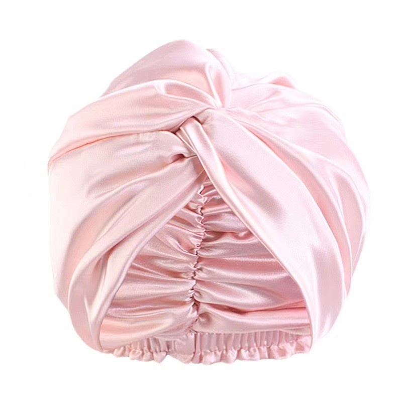 Womens Satin Sleep Turban Soft Twist Knot Head Wrap